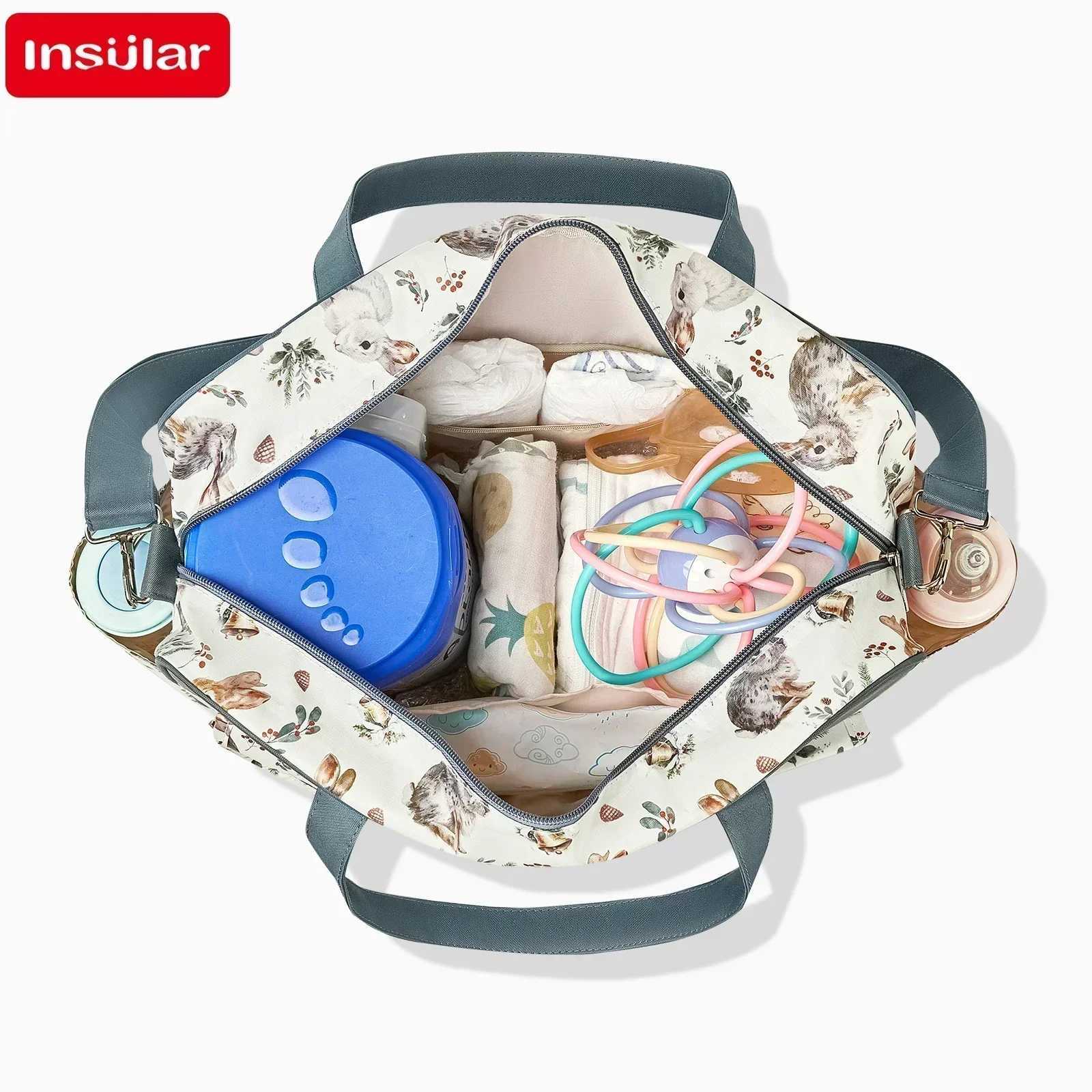 Mommy Diaper Bag For Babies LargeCapacity Organizer Waterproof Wide Opening Travel Messenger Crossbody Bag Mommy Baby Nappy Bag X250220