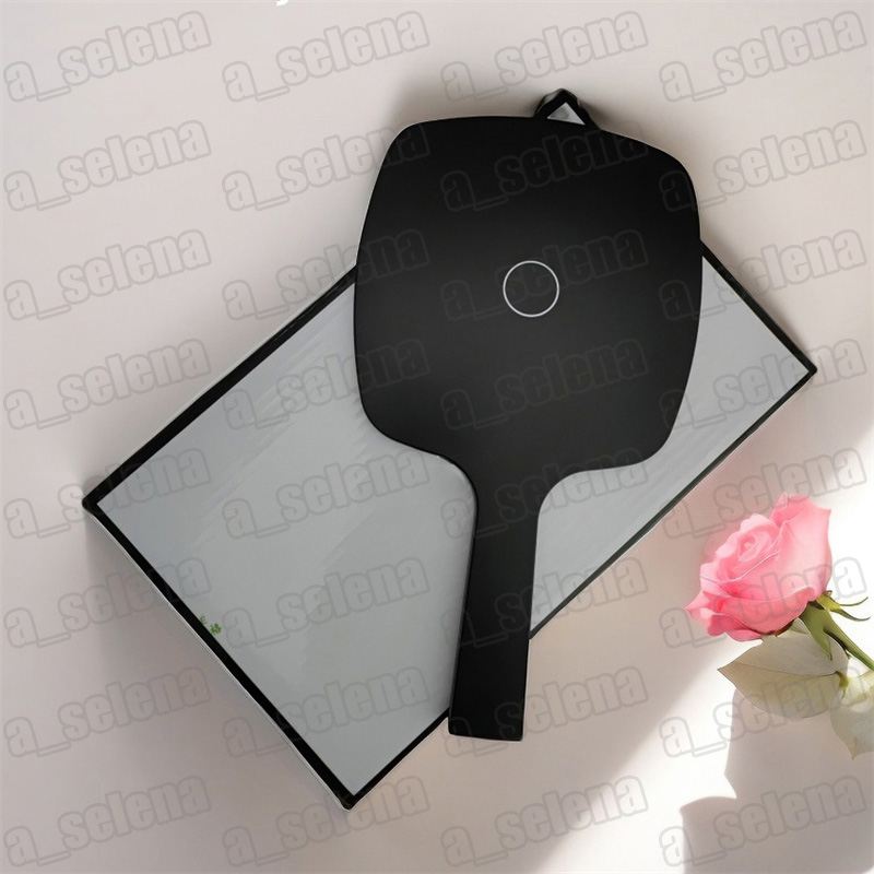 Brand Compact Mirrors Classic Handle Single Side Mirror Portable Make Up Mirror with box