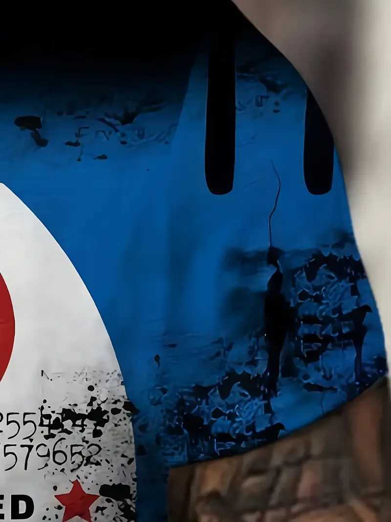 Retro mens T-shirt 3D retro printed short sleeved T-shirt fashionable mens motorcycle T-shirt oversized clothing W250220