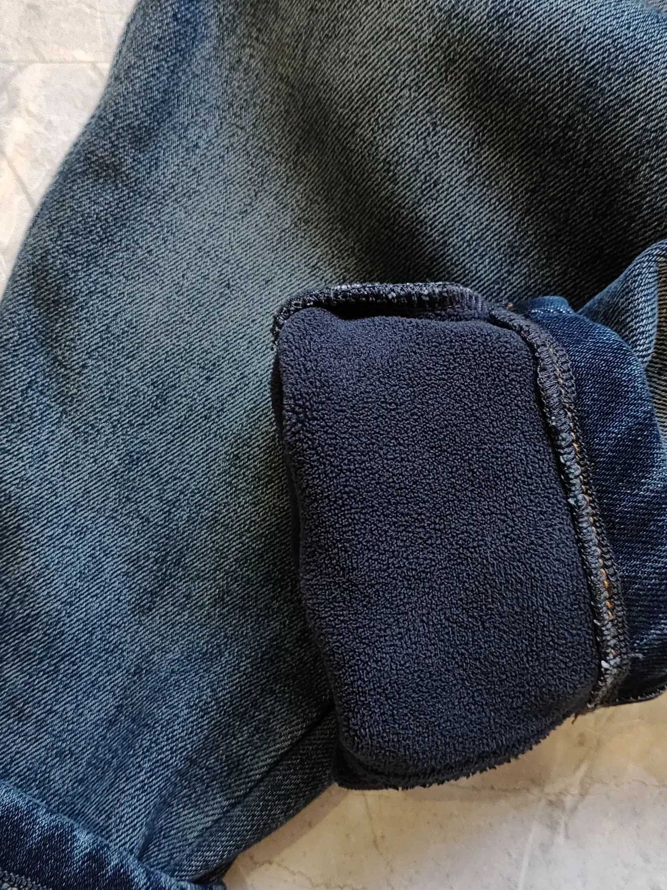 5158 Loose for strong winter warm 18M-6 years Kids Boys Jeans soft denim and fleece boys clothing Z250220