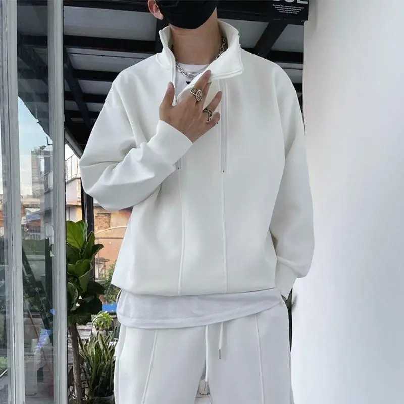 High Quality autumn and winter track and field clothing twopiece set hiphop mens sports pants fashionable clothing solid color sports clothes jogging 