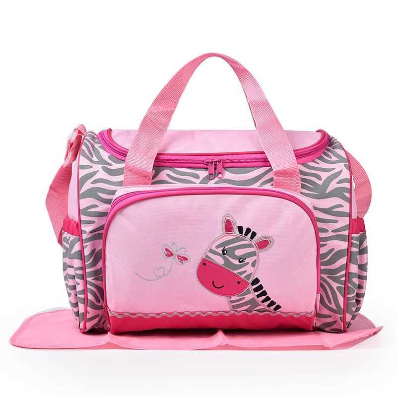 Fashionable embroidered large capacity single shoulder mommy bag multifunctional diagonal diaper bag mother and baby bag X250220