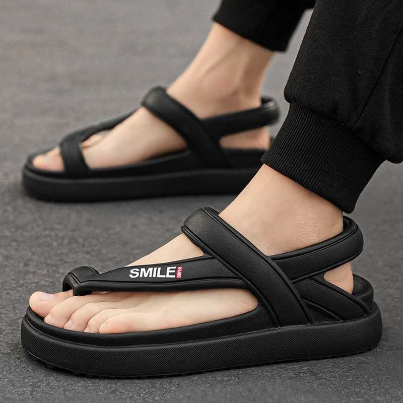 New Arrival High Quality Summe Sandals Men Outdoor Fashion Roman Sandals Beach Anti slip Casual Lightweight Open Toe Slippers Boys Flip-flop T250220