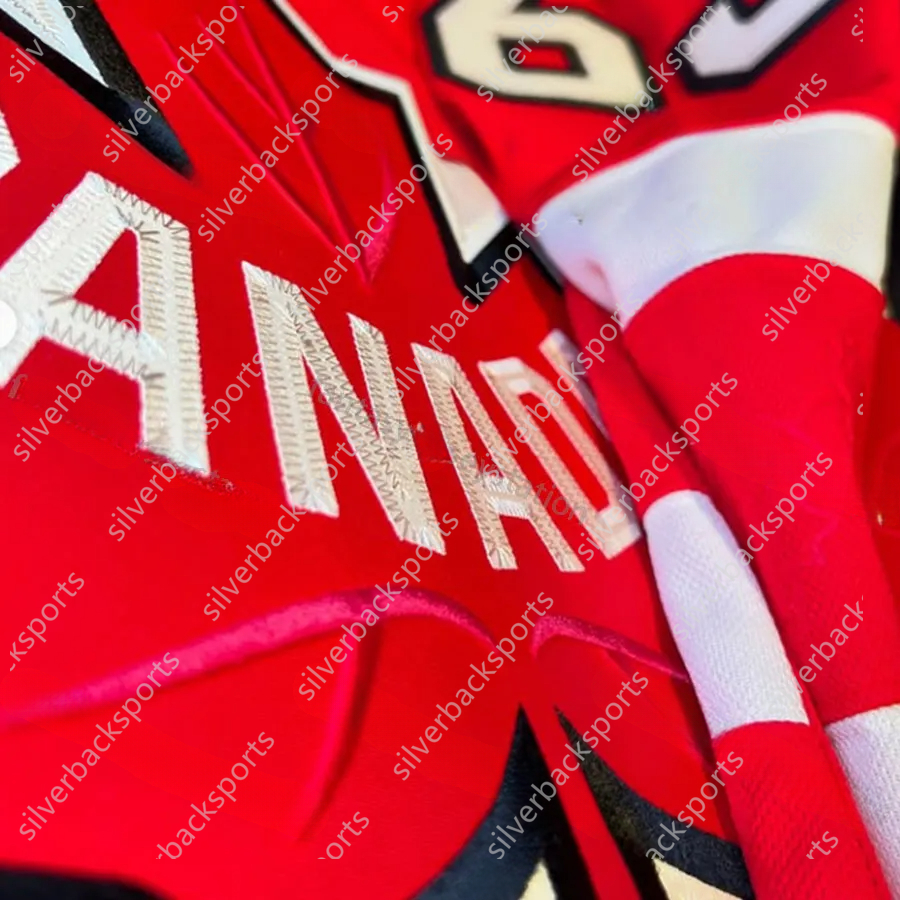 Red Black Champion The 4 Nations 2024 Team Canada Hockey Jerseys - Crosby, Kinnon, Makar, Point, Marchand, m c a v i d ,Makar Custom Jersey