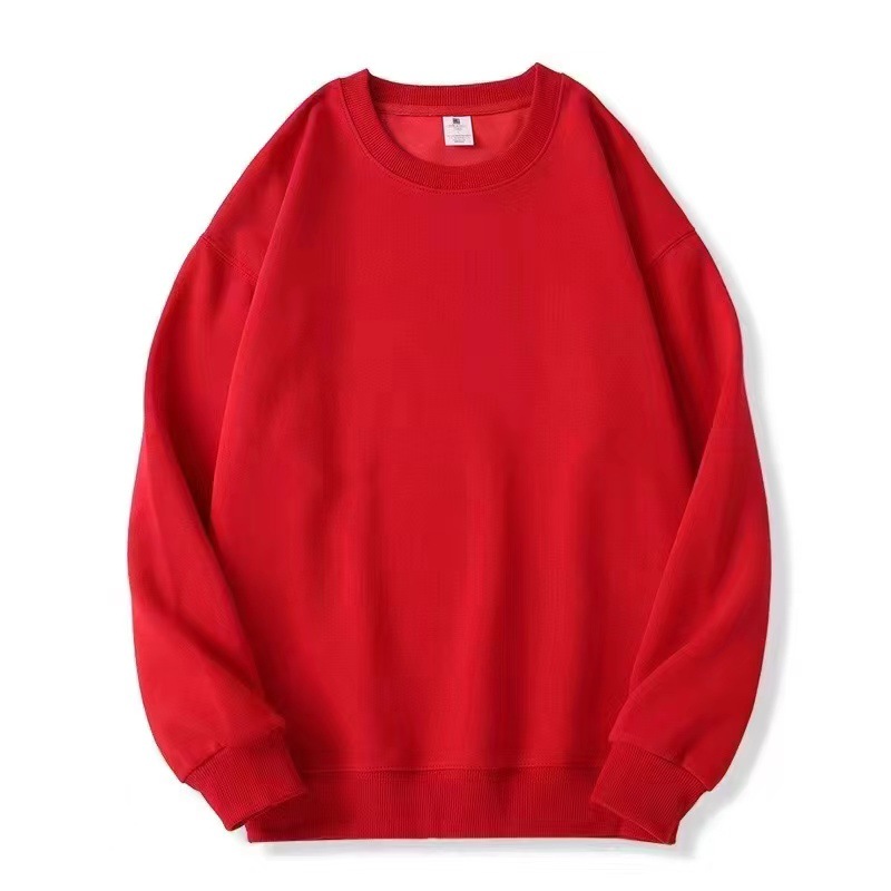 FD02203 Heavyweight spring and autumn sweatshirt men's new autumn collar American style plus velvet top