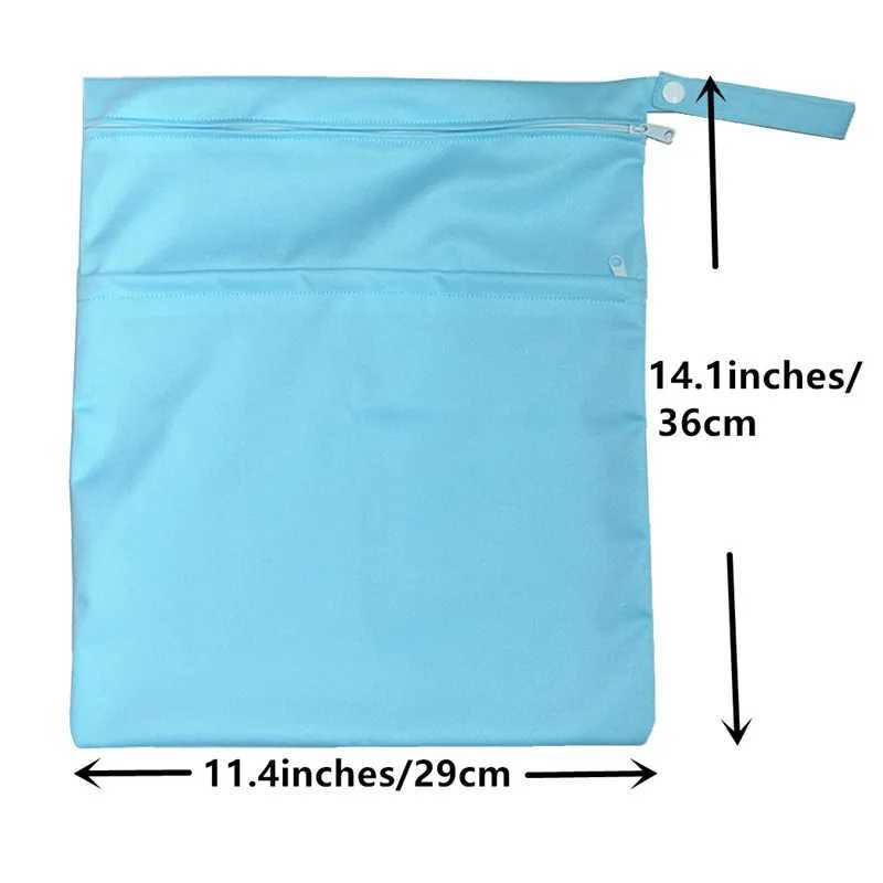 Wet dry bag baby diaper with two zippers waterproof reusable X250220