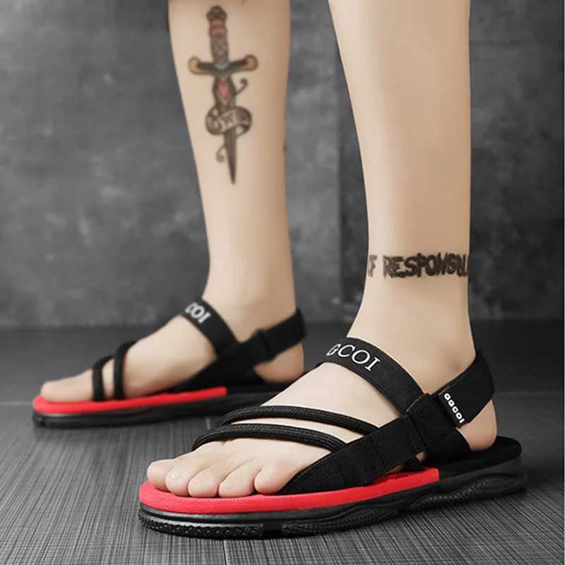 New Arrival Men Beach Sandals Slip On Flats Slippers Sandals Men Sandals Men Gladiator Casual Sandals Rope Male Summer Beach Shoes T250220