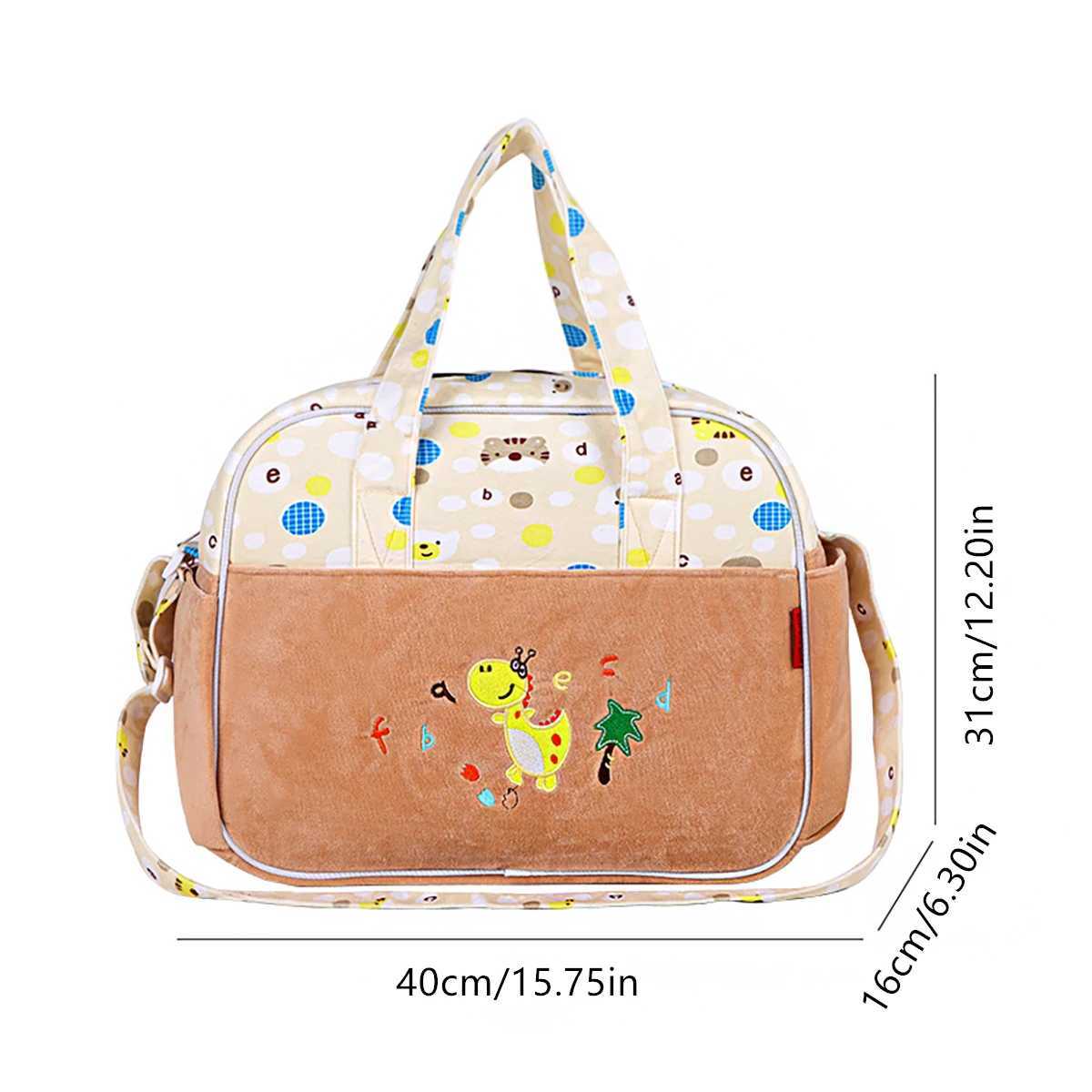 Fashion cartoon pattern single shoulder large mommy bag Multi functional portable diaper bag for travel Portable diagonal cross X250220