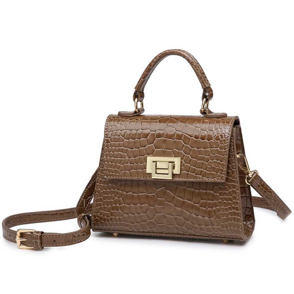 2023 High Quality Luxury Brand Designer Leather Shoulder Bag for Women Hand Bag Crocodile Totes Purses Ladies Messenger Handbag Z250220