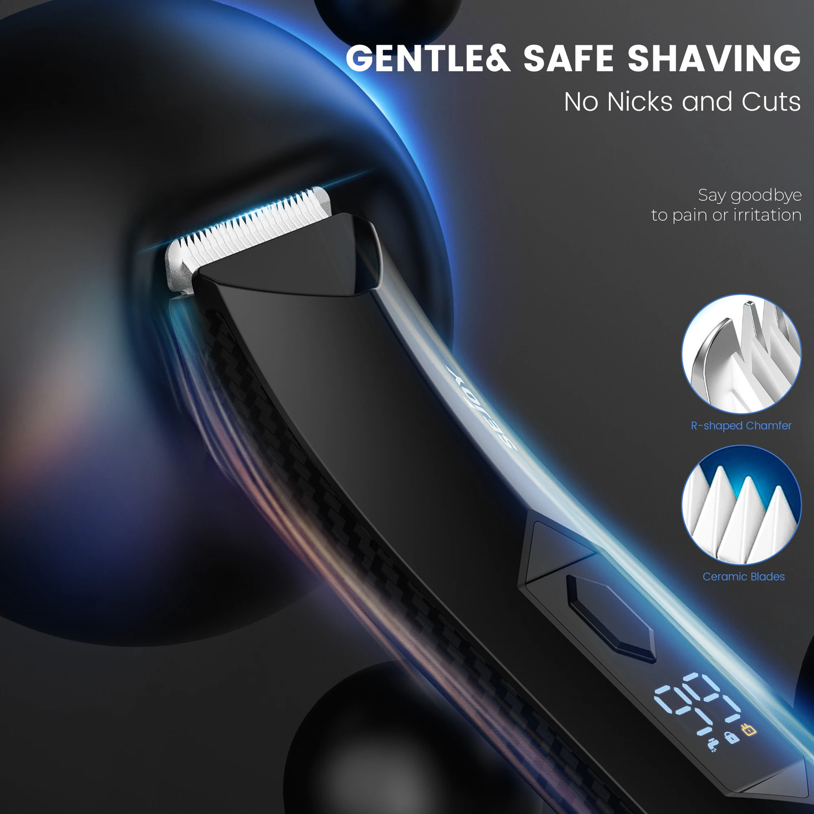 SEJOY Hair Trimmer Men Beard Body Grooming Kits Electric Clipper Nose Ear Trimer Rechargeable 250217