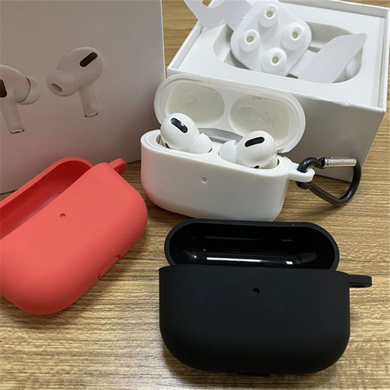 Fast delivery Pro 2 2nd Generation air 4 3 pros Headphone Accessories Solid Silicone Protective Earphone pods max Wireless Charging Shockproof Case Co