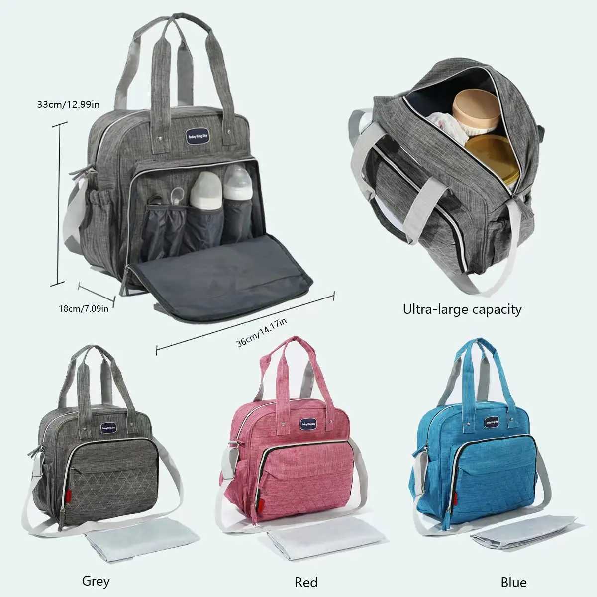 Fashionable and High Quality One Shoulder Handheld Mommy Bag with Diamond Grid Large Capacity Multi functional Diagonal Diaper B X250220