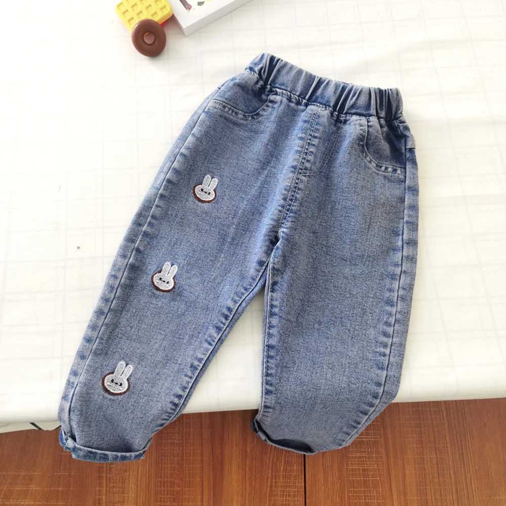 IENENS Kids Baby Girls Casual Clothes Jeans Trousers Toddler Infant Denim Clothing Pants Children Bottoms 1 2 3 4 5 6 7 Years Z250220