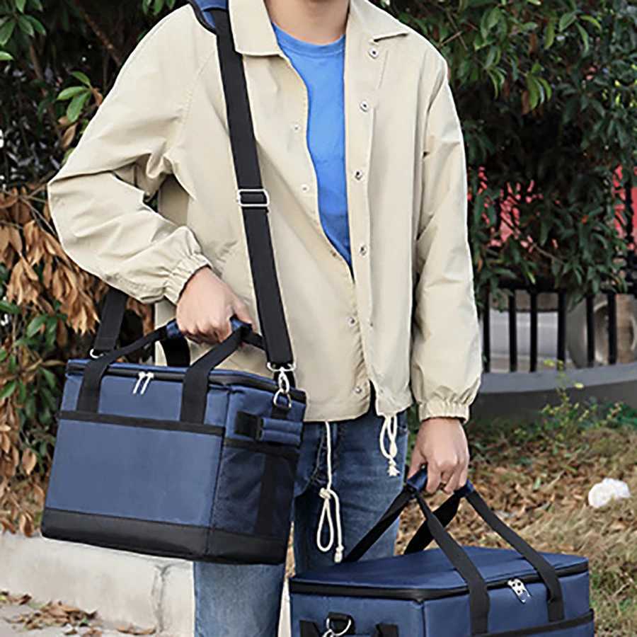 Dog Travel Bowls Bags Outdoor Camping Picnic Aluminum Foil Insulated Box Handheld Cooler Fresh Box Crossbody Bento Lunch Bag Home Large Capacity H2502