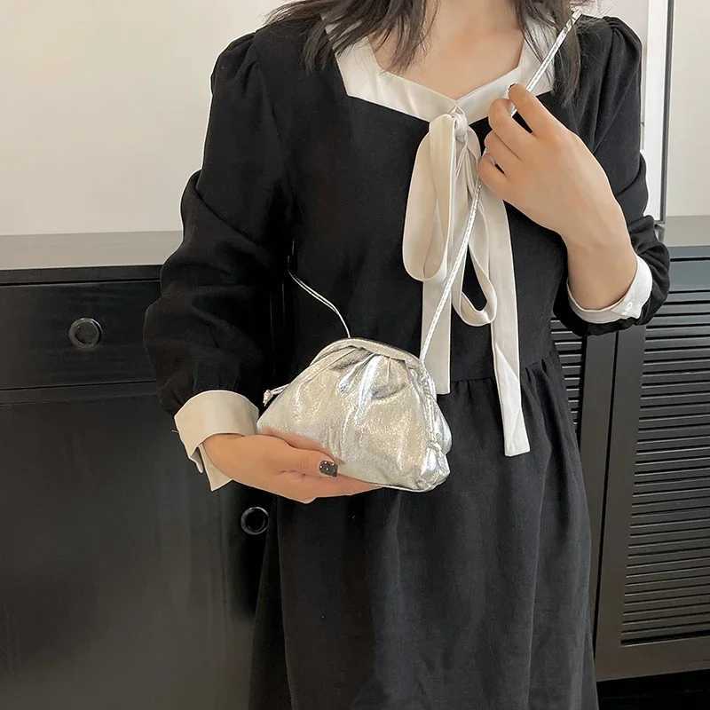 Bling Evening Purses For Women 2023 Luxury Designer Handbags Golden Laser Shoulder Cross Body Bags Dinner Party Clutch Bag bag Z250220