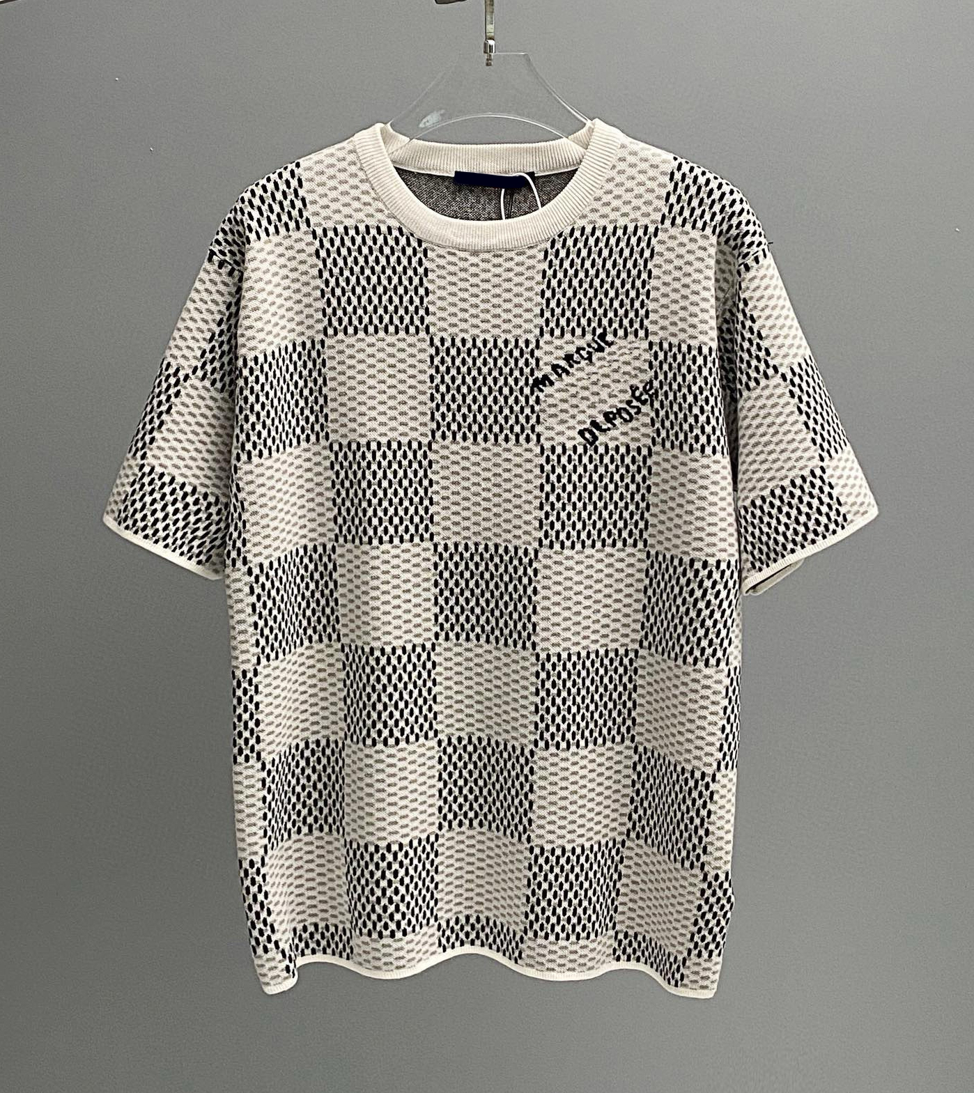 Men's Plus Tees & Polos letter knitted sweater in autumn / winter knitting machine e Custom detail crew neck cotton g0l0l