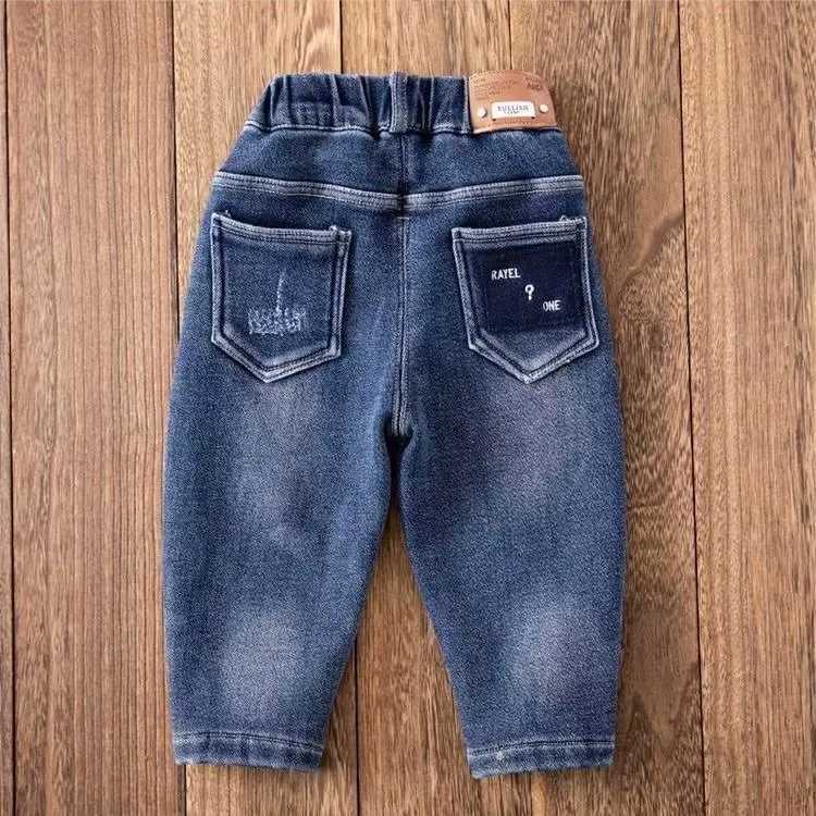 Winter Warm Boys Jeans Denim Trousers Kids Clothes Children Clothes Spring Z250220