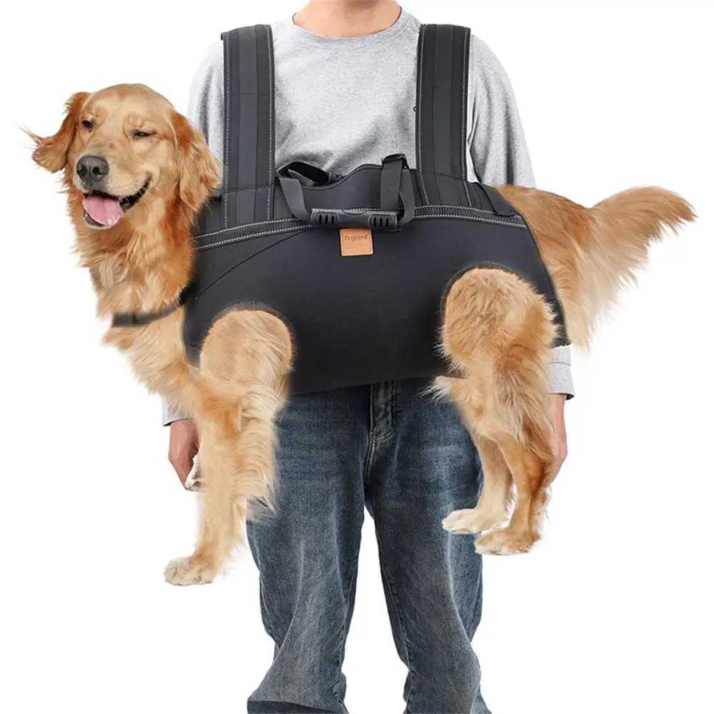 Dog Travel Bowls Bags Backpack Carrier for Large Dog Full Body Dog Sling with Handle Dog Lift Harnesses for Elderly Disabled Dogs H250220