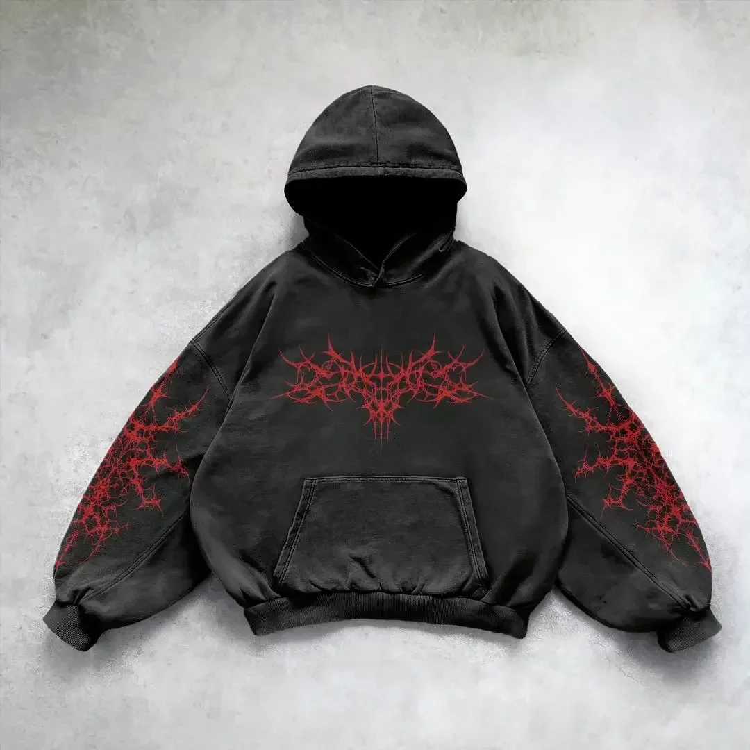 Y2k Hoodie New Leaf pattern Camouflage Loose Sweatshirt Mens Womens American Retro Street Hip Hop Streetwear Unisex Camo HoodiesT250221