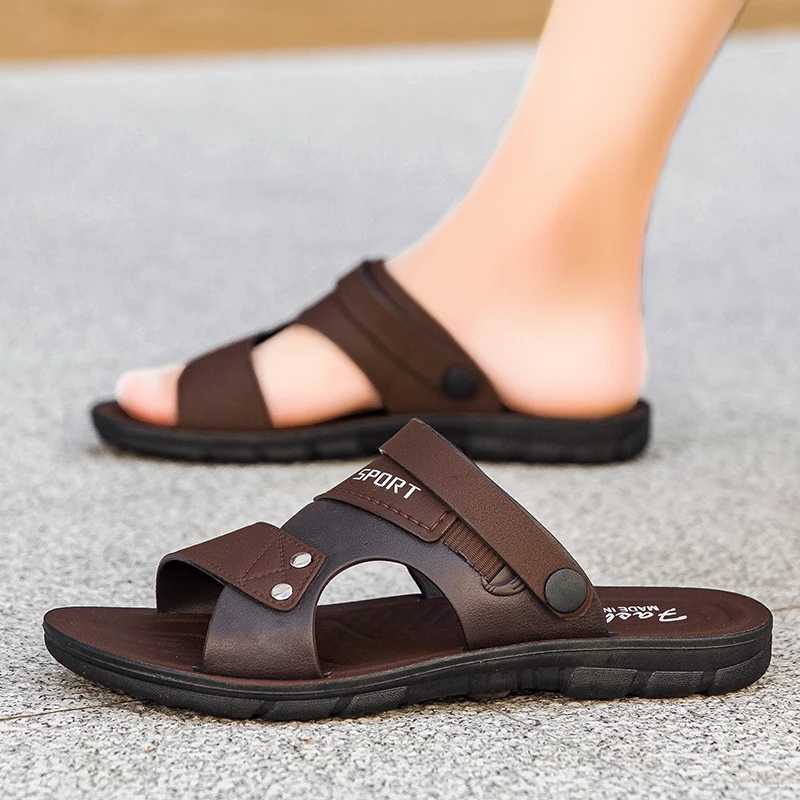 New Arrival Fashion Sandals Men Summer Slip On Casual Slippers Outdoor Beach Shoes Male Classic Mens Sandals Slippers T250220