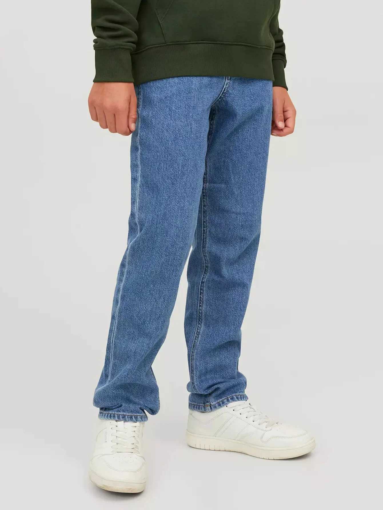 2025 High Qu Jeans For Boys Trendy Brand Sof New Korean kids Casual Long Jeans Classic Man Straight Denim Pants Solid Color Z250220