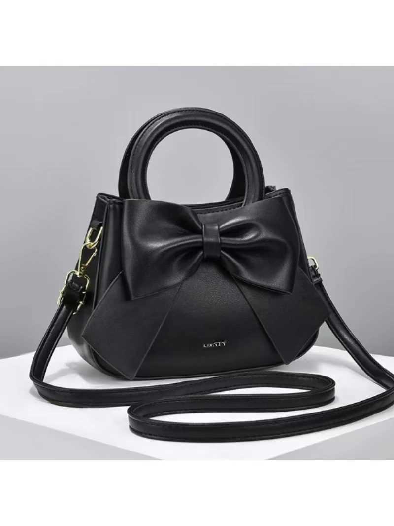 2024 New Handbag Small Top Handbag Fashion Bow Handbag Cross Body Bag Womens Sweet Bag Mini Shoulder Bag Z250220