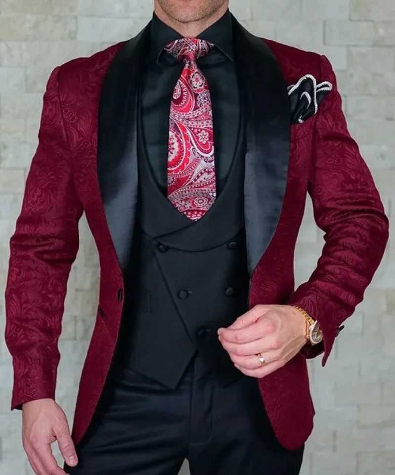 2024 Mens Wedding Suit Itan Design Custom Made Black Smoking Tuxedo Jacket 3 Piece Groom Terno Suit For Men Come Homme X250220