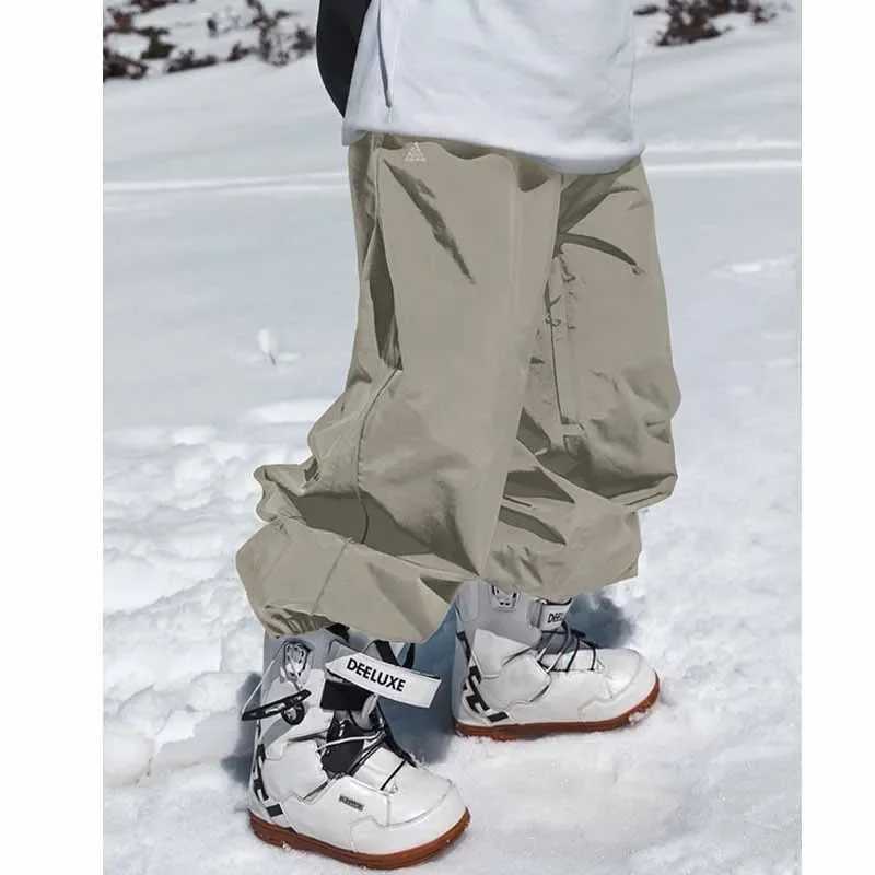 Harbin Northern Potato Ski Pants Mens Womens Style Single Board Windproof Waterproof Loose Fit Wear Resistant Board PantsT250220