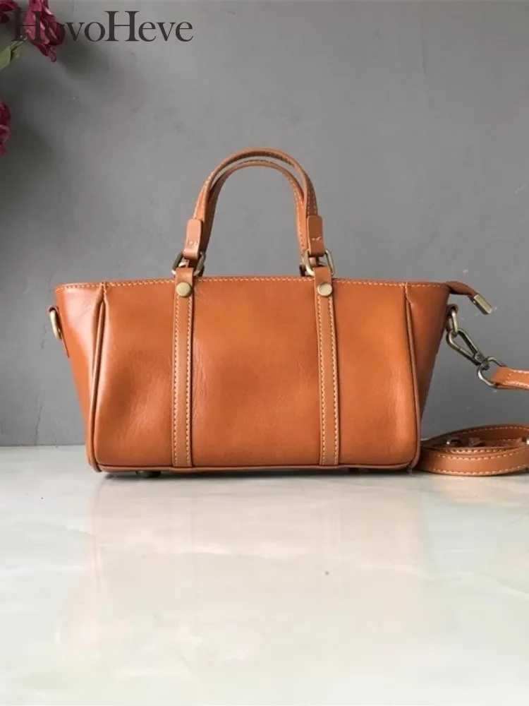 New Women Cowskin Genuine Leather Small Tote Handbag Fashion Single Shoulder Bag Designer Fashion Elegant Ladies Crossbody Bags Z250220