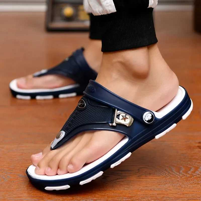 New Arrival Mens Flip Flops Beach Slippers Sandals Summer Casual For Men Flat Shoes Antiskid Slippers Shoes Sandals Shoes Men T250220