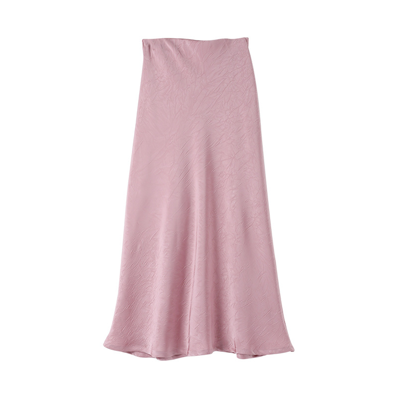 M16781 high waist skirt high-end fashion women's summer skirt new waist slimming drape long skirt