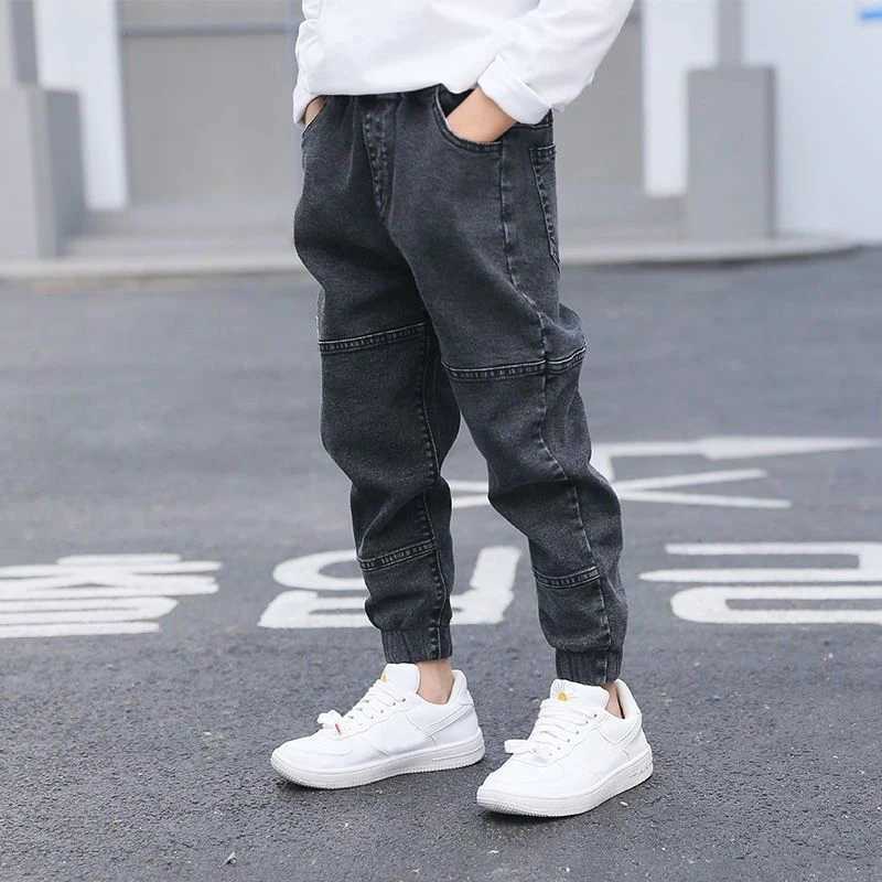 IENENS Kids Boys Jeans Baby Clothes Classic Pants Children Denim Clothing Infant Boy Casual Bowboy Bottoms Trousers 4-11 Years Z250220