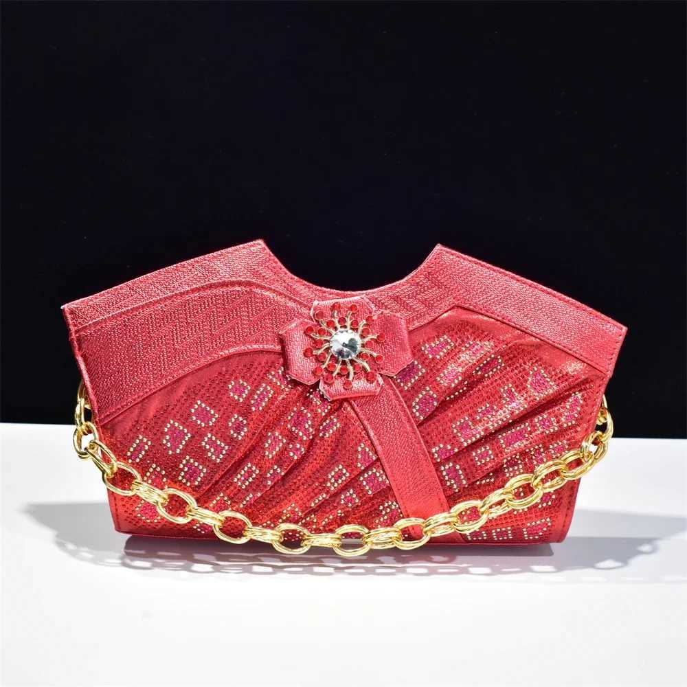 New Fashion Evening Bag Clutch Handle Handbag for Women Dinner Party Rhinestone Clutches Elegant Shining Banquet Ladies Handbag Z250220