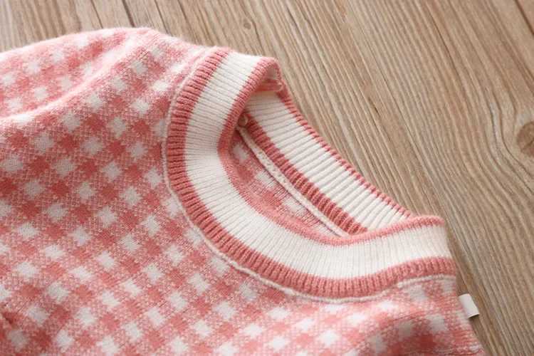 Baby girl dress warm latte knit long sleeved princess dress childrens clothing toddler clothing baby Christmas clothing X250220