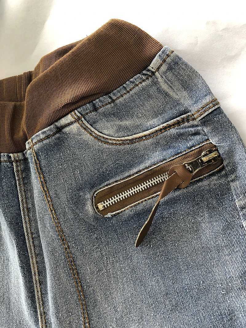 IENENS 4-11 Years Boys Clothes Slim Straight Jeans Classic Bottoms Children Denim Clothing Pants Kids Baby Boy Casual Trousers Z250220