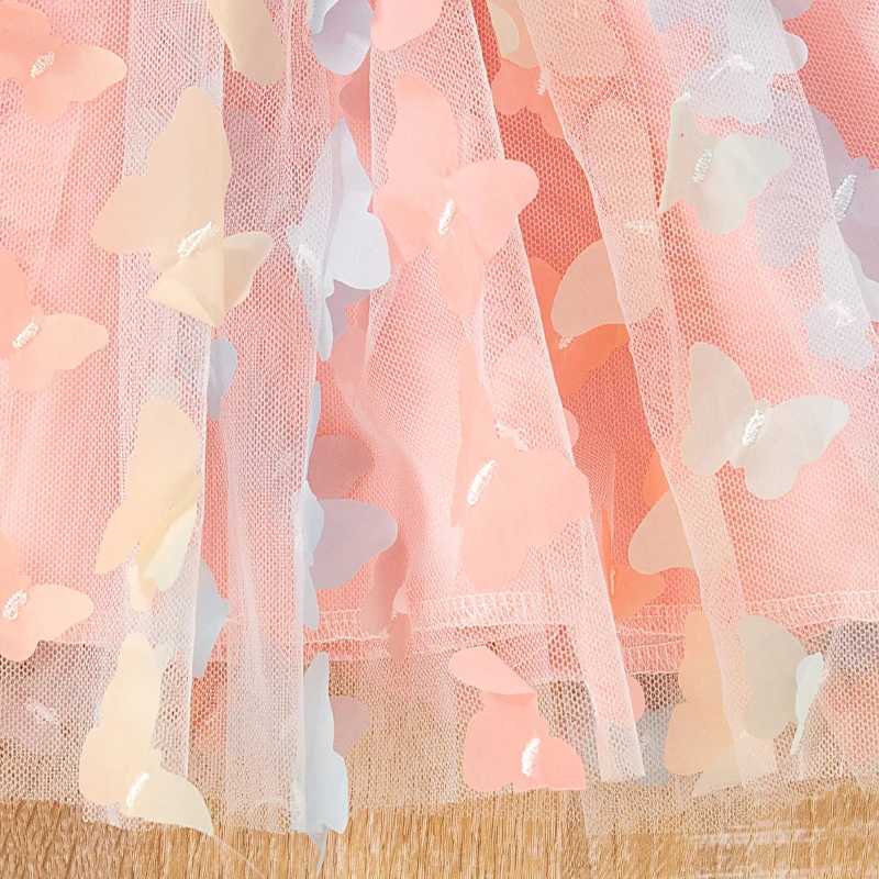 Baby Girl Party Princess Dress Summer Toddler 3d Fairy Butterfly Wings Hanging Strap Mesh Cute Fashion Dress X250220