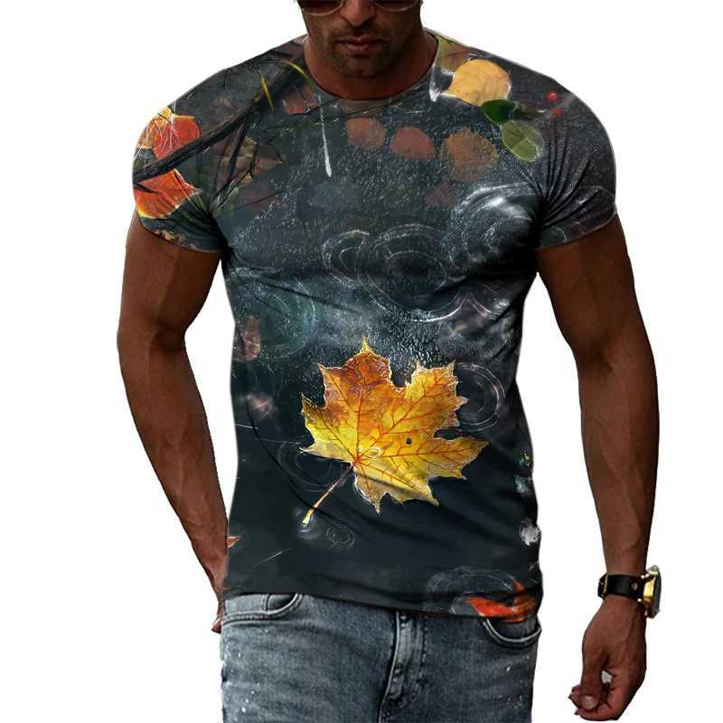 Summer Fashion Casual Mens T-shirt Creative Abstract Graphics 3D Printing Personality Trend Large Size O-neck Short-sleeved Top W250220