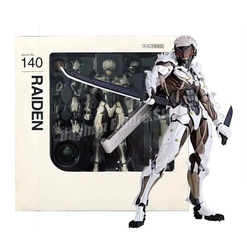 Kaiyodo Revoltech Metal Gear Solid Raiden Action Figure PVC Movable Model #140 Collection 15cm Solid Snake Jack Figurine Toys T250220