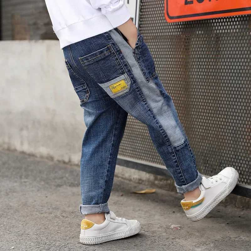 IENENS Kids Boys Jeans Loose Pants Denim Clothing Children Fashion Boy Casual Bowboy Long Trousers 5-13Y Z250220