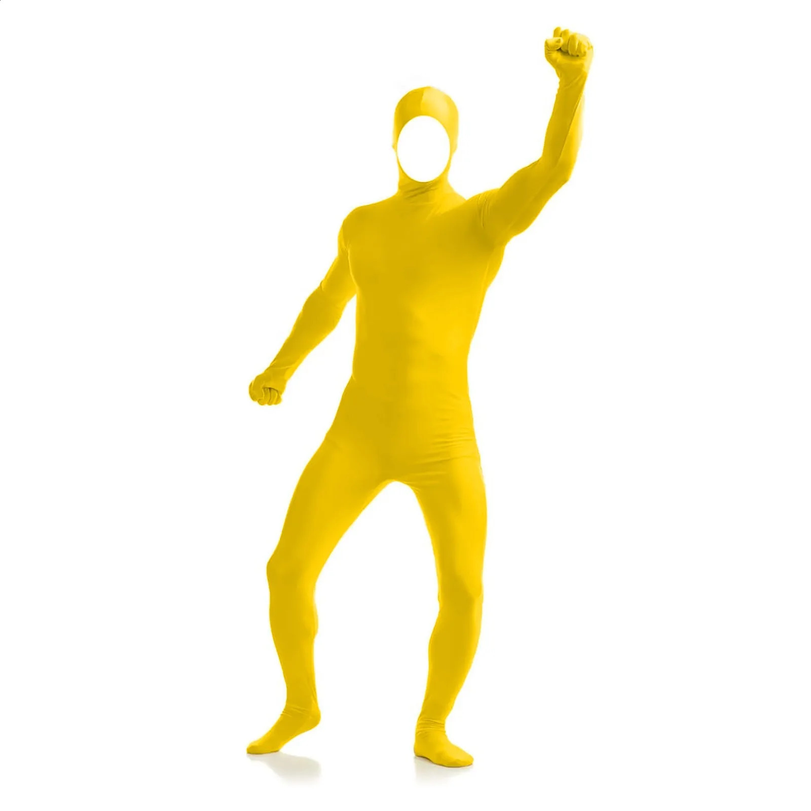 Performance Party Ninja Zentai Full Body Tight Invisible Clothe Men Women Halloween Cospaly Bodysuit Solid Color Orange Catsuit 250220