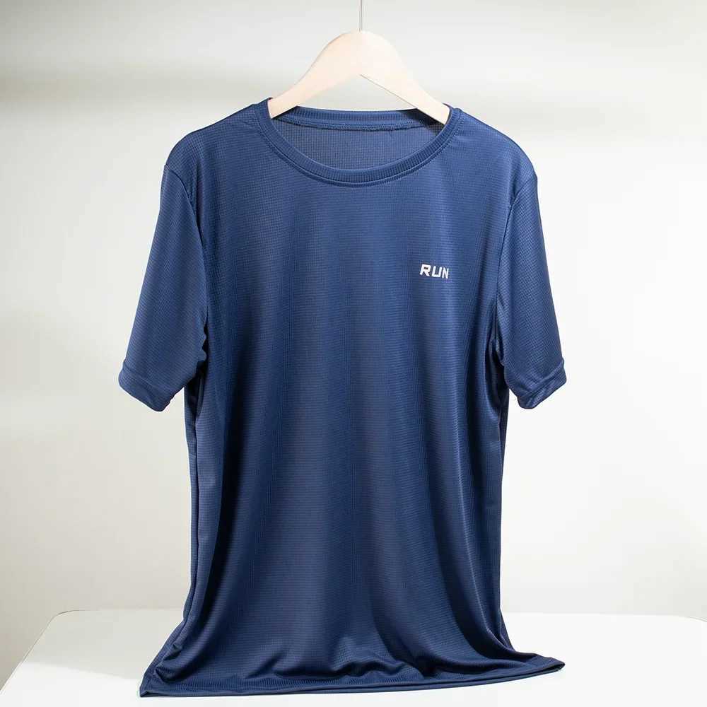 /2 Pcs Mens Quick Dry Short Sleeve Running Moisture Wicking Round Neck T-Shirt Mens Lightweight Breathable Gym Sport Shirt Tops W250220