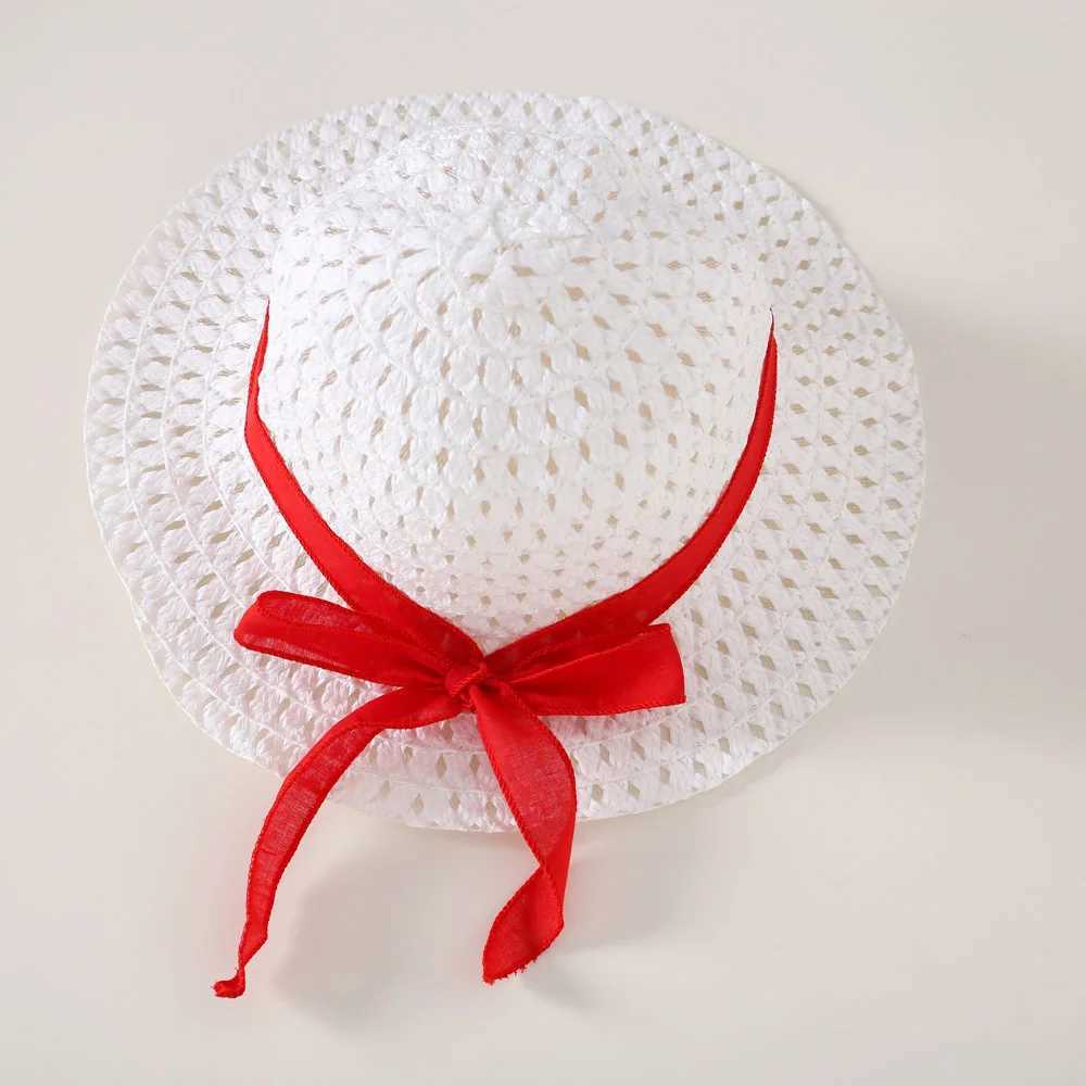 Summer new red strawberry bow childrens sleeveless clothing free hats for beach parties X2502201