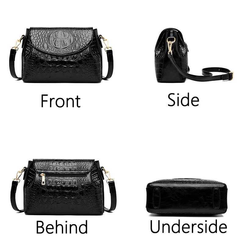 Luxury brand womens handbag 2023 Sac A Main Ladies Crocodile pattern leather cross body bag designer new shoulder bag Bolsos Z250220