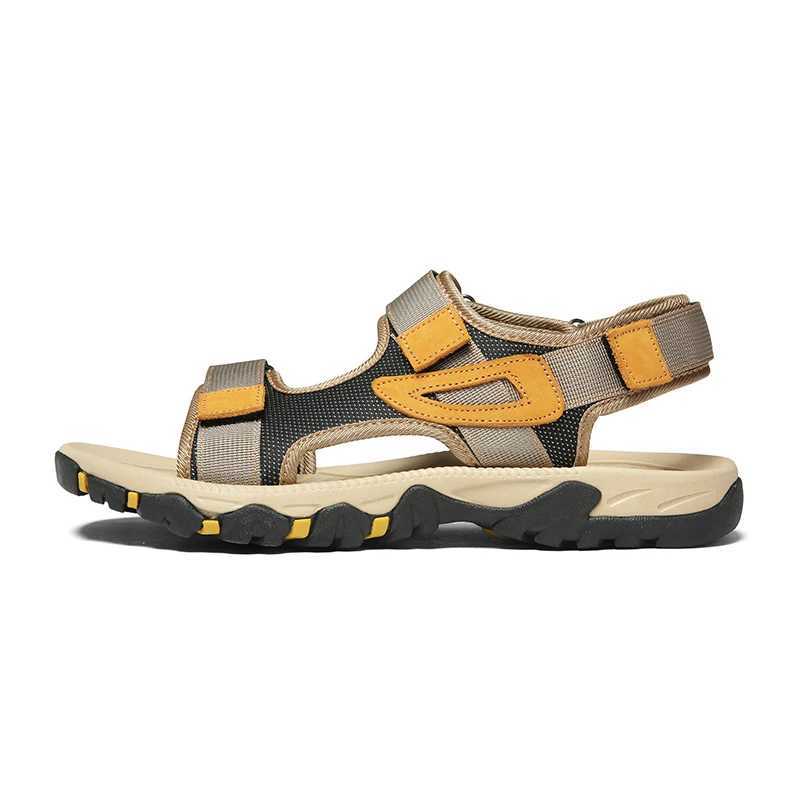 New Arrival Hot Sale Summer Sandals Mens Big Size 38-47 Outdoor Beach Casual Shoes Fashion Dropshipping Khaki Blue T250220