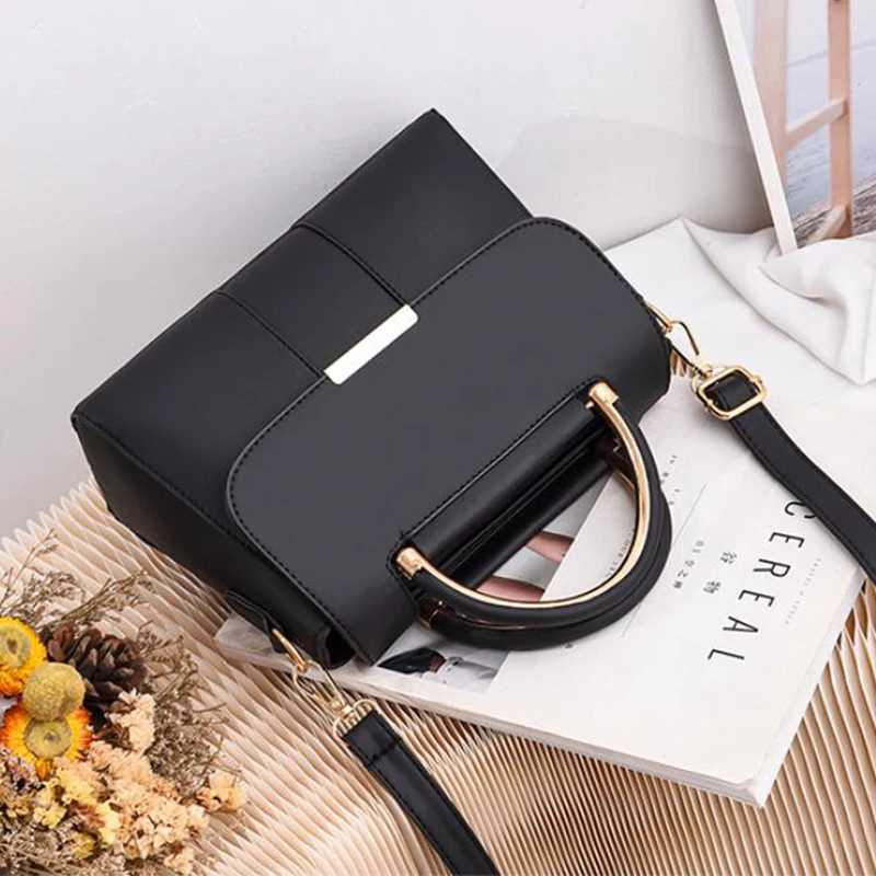 New Arrival Womens simple handbag PU leather shoulder bag fashion small handbag designer cross body bag daily womens shopping handbag T250218