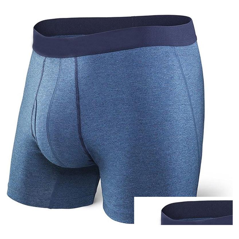 Underpants Saxx Mens Underwear Boxer Viscose Soft Vibe /Ultra Drop Delivery Apparel Oterv