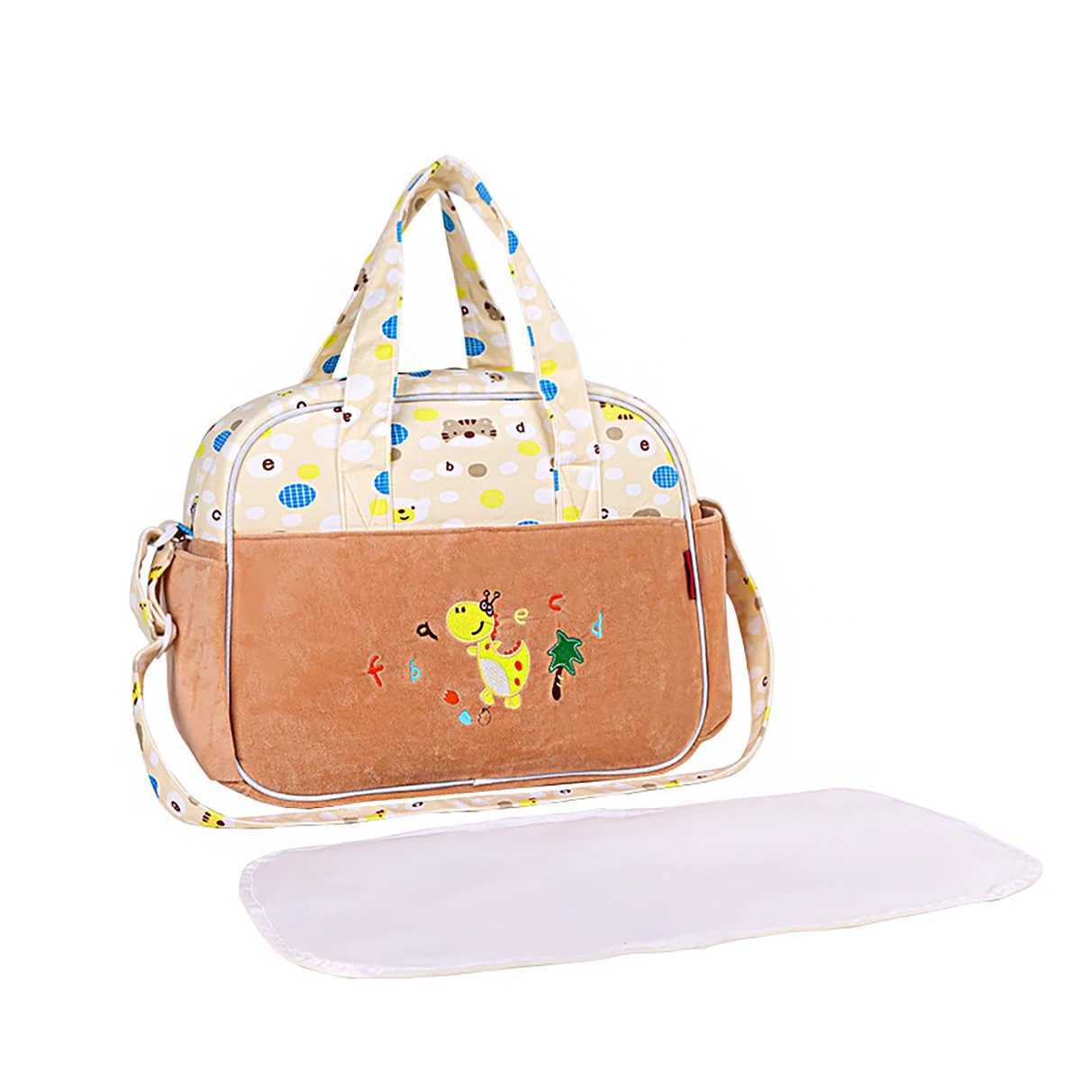 Fashion cartoon pattern single shoulder large mommy bag Multi functional portable diaper bag for travel Portable diagonal cross X250220