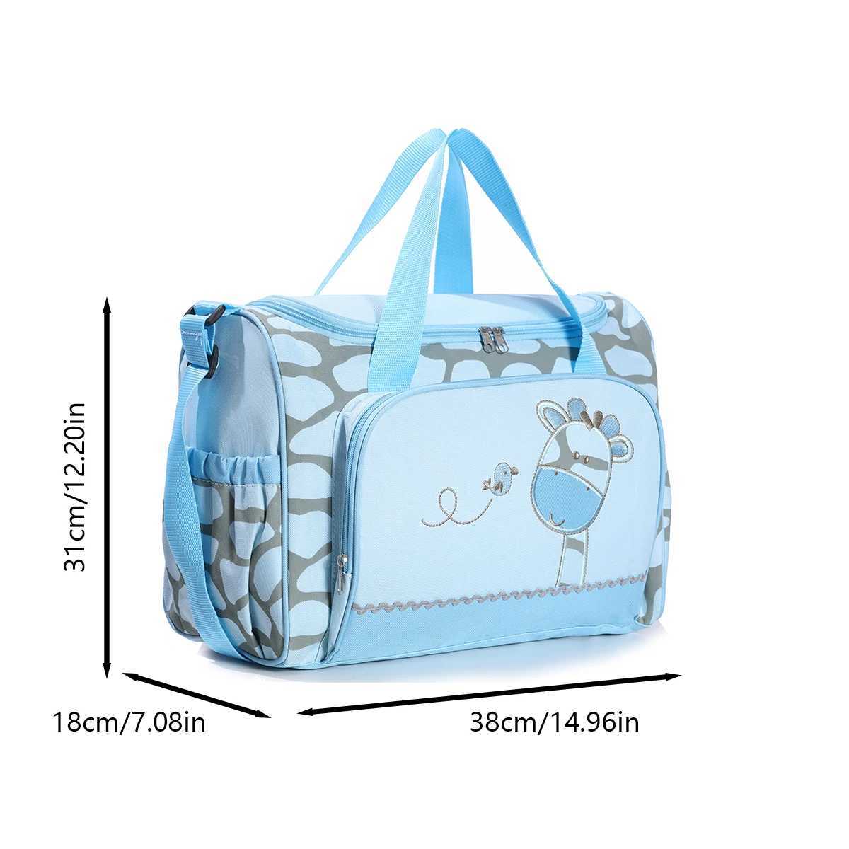 Fashionable embroidered large capacity single shoulder mommy bag multifunctional diagonal diaper bag mother and baby bag X250220