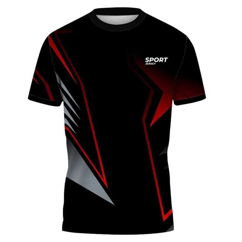 Mens Fashion Gym Shirt Joggers Bodybuilding Silk New Short Sleeves Streetwear Casual Outdoor Sport Fast Dry Breathable Tee W250220