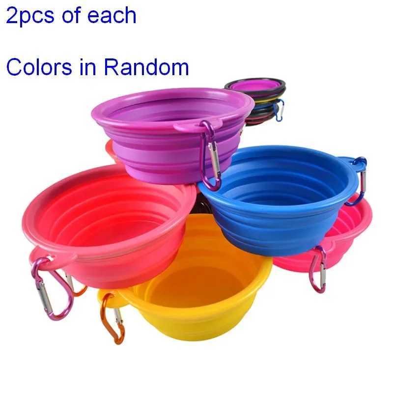 Dog Travel Bowls Bags Dog travel bag pet travel camping set with 2 food storage containers 2x small dog feeding foldable water bowls dog accessories H